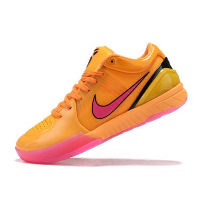 Nike Erkek Kobe 4 Turuncu / Pembe / Siyah Basketbol Ayakkabısı Türkiye - QO9QAEYO